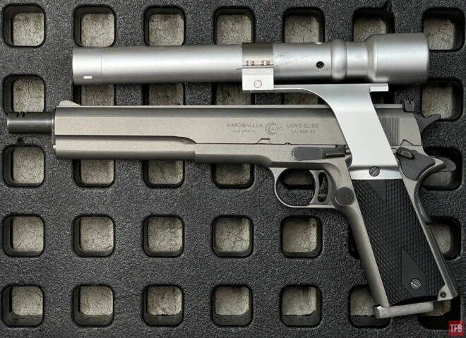 TFB Review: AMT Hardballer .45 Long Slide With Laser Sighting | The ...