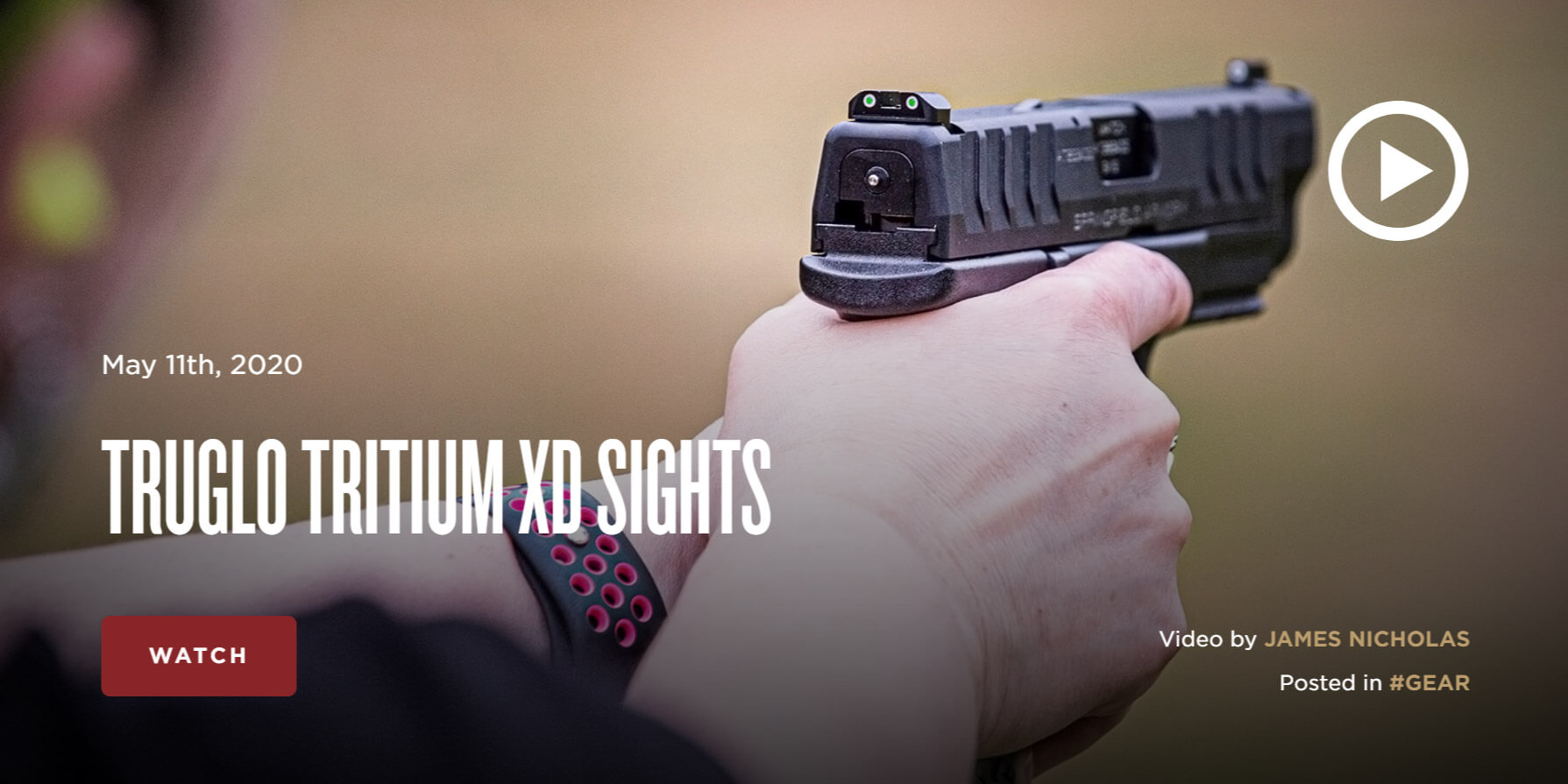 Tritium sight for CZ P10 Truglo TFX PRO pistols - 12366