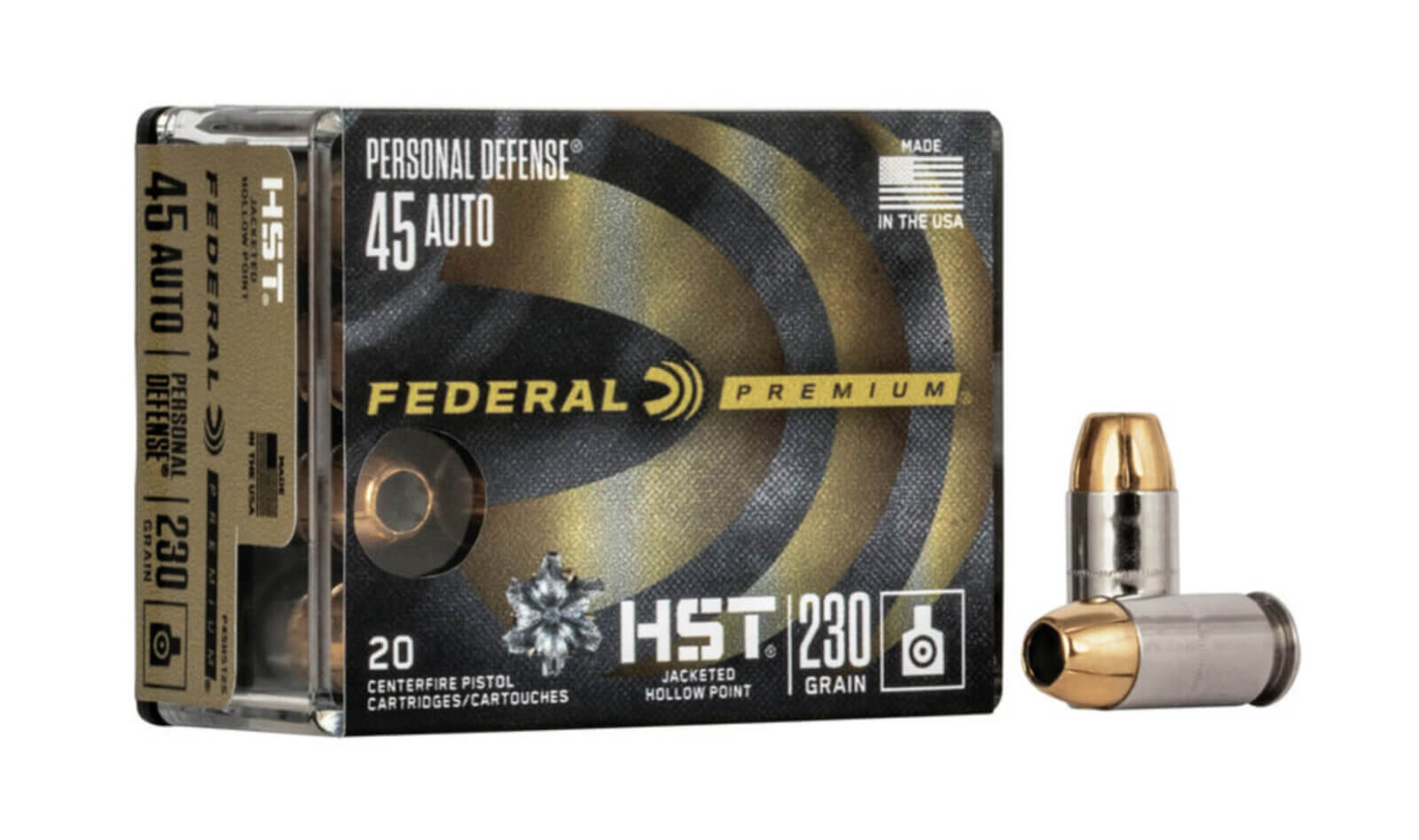Federal Premium Personal Defense .45 Auto box of ammo