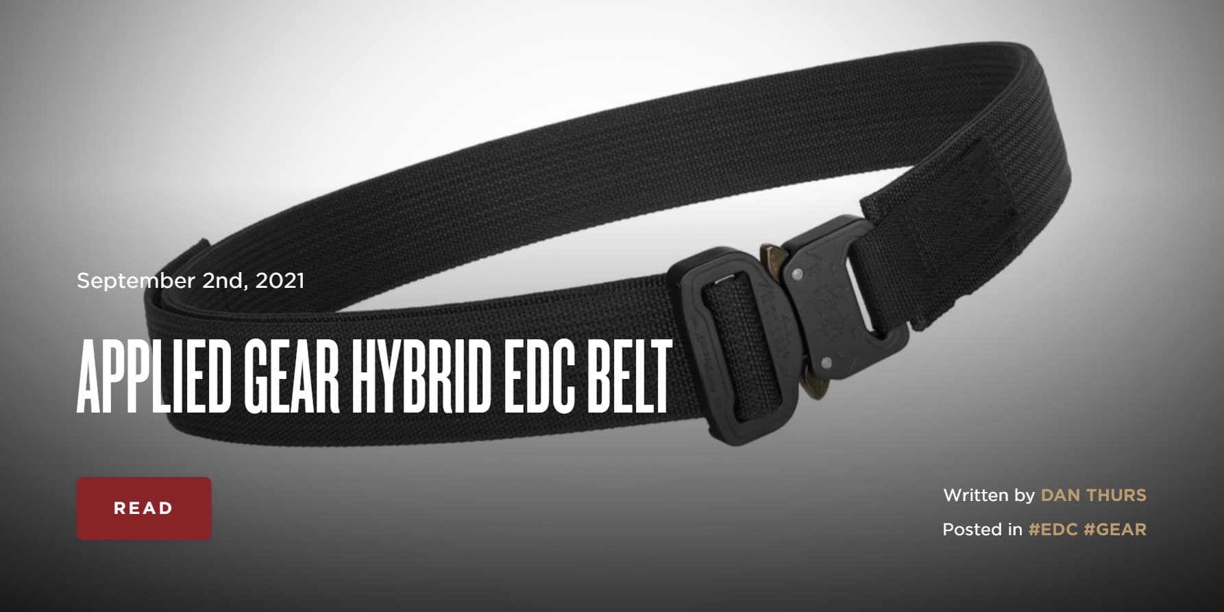 Applied Gear Hybrid EDC Belt | The Armory Life Forum