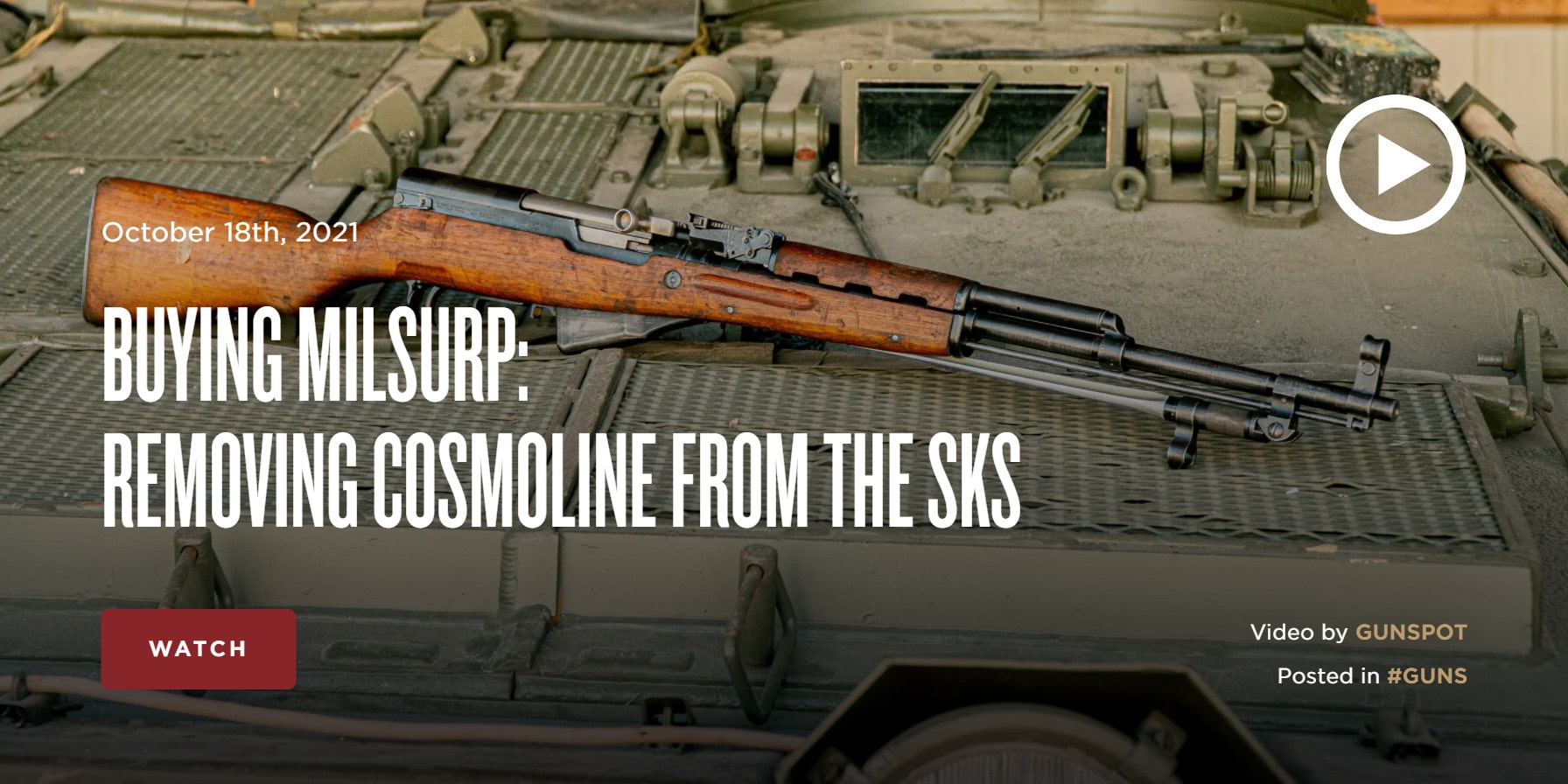 Removing Cosmoline from a SKS 