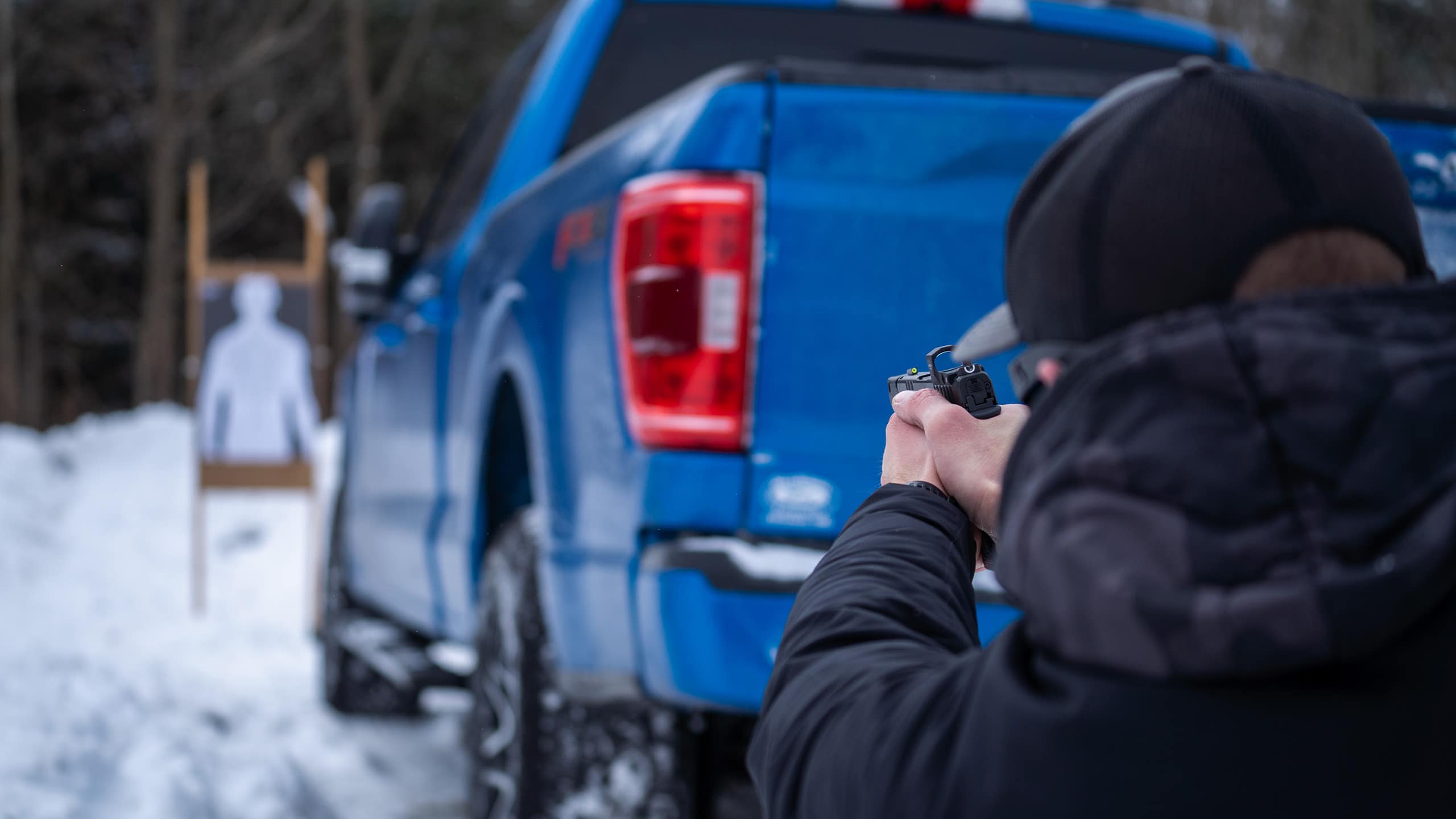 Using a Vehicle for Cover in a Gunfight