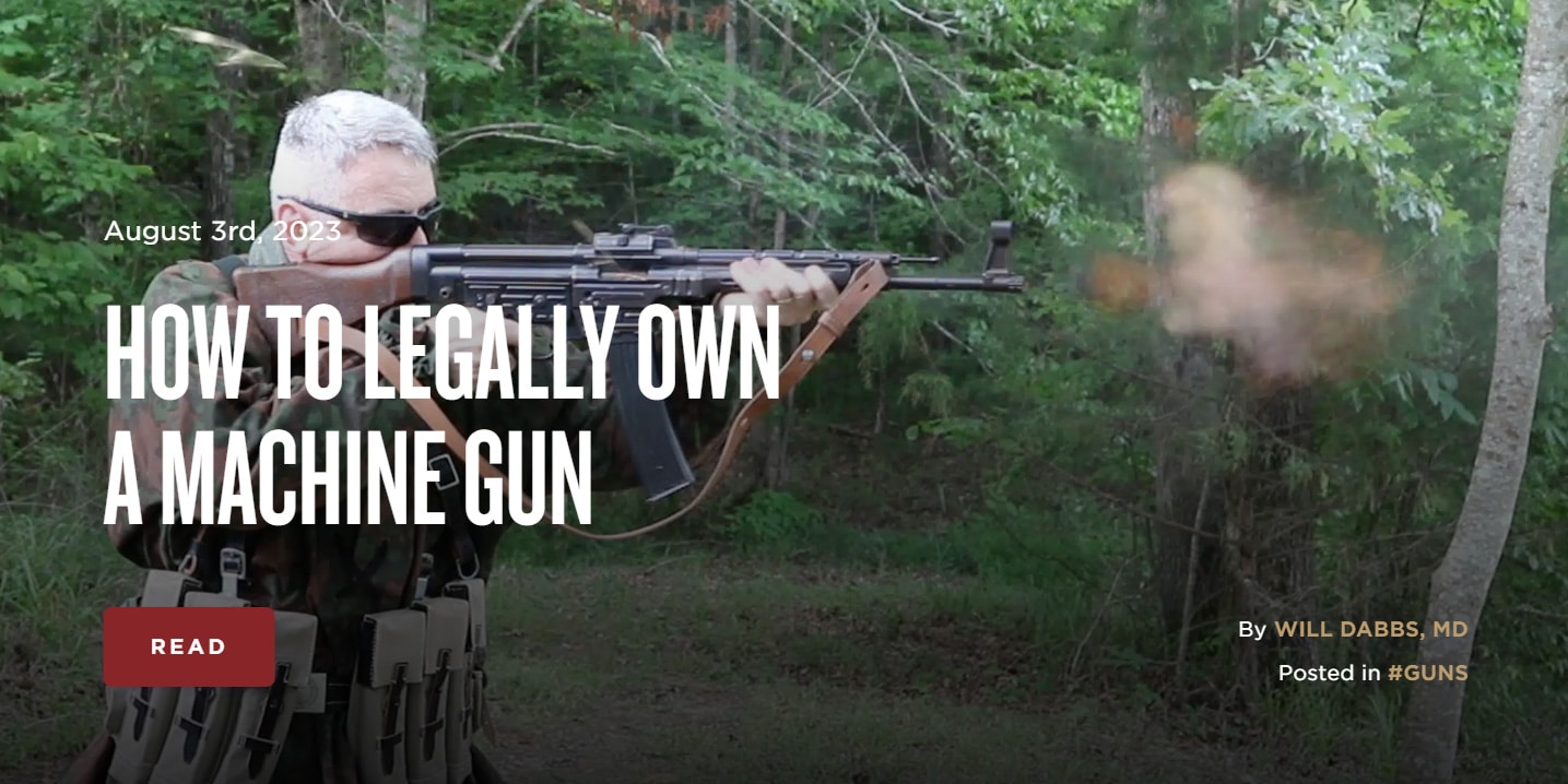Can You Legally Own a Machine Gun?