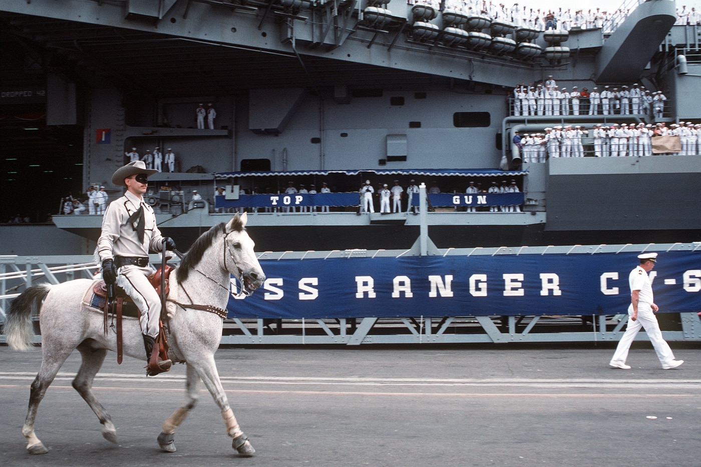 lone ranger with the uss ranger at naval station north island