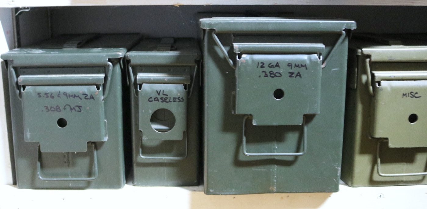 How do y'all store ammo in ammo cans? I usually just put about 100 rds per  ziploc and store them in the cans(mainly handgun ammo since rifle can be  sharp). Any downside