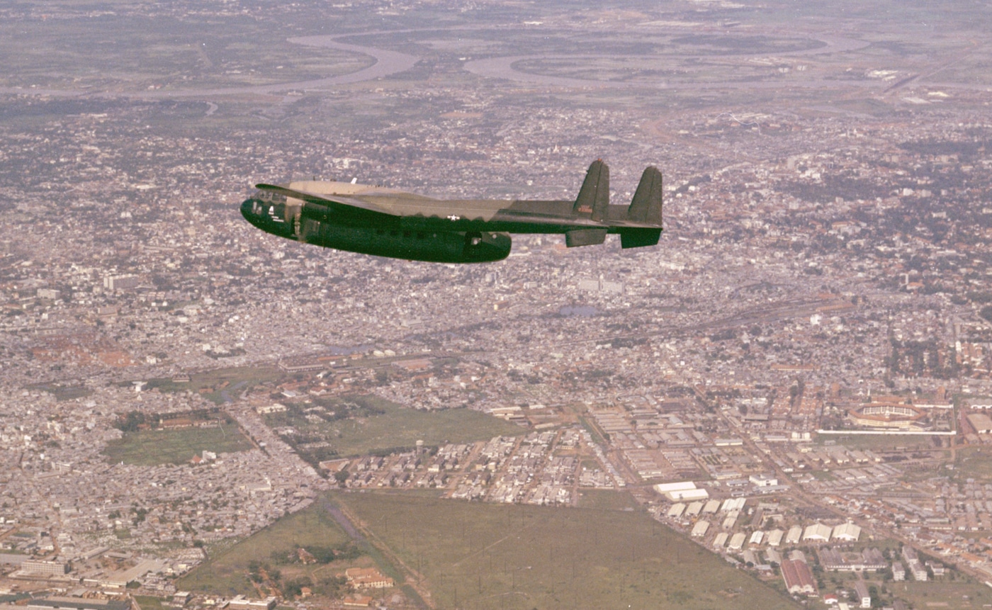 AC-119G flying over South Vietnam