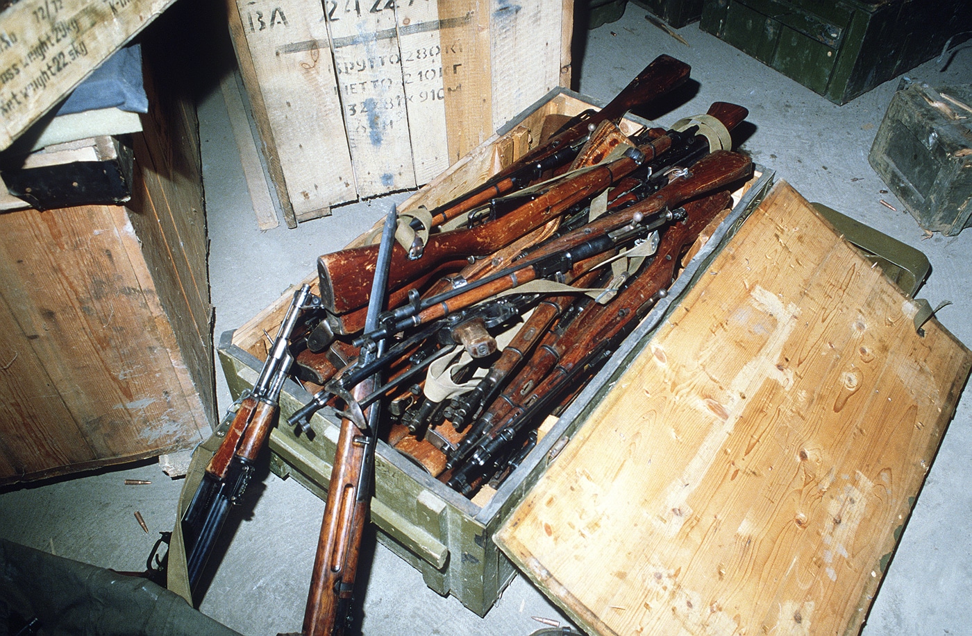Communist arms seized during Urgent Fury Grenada