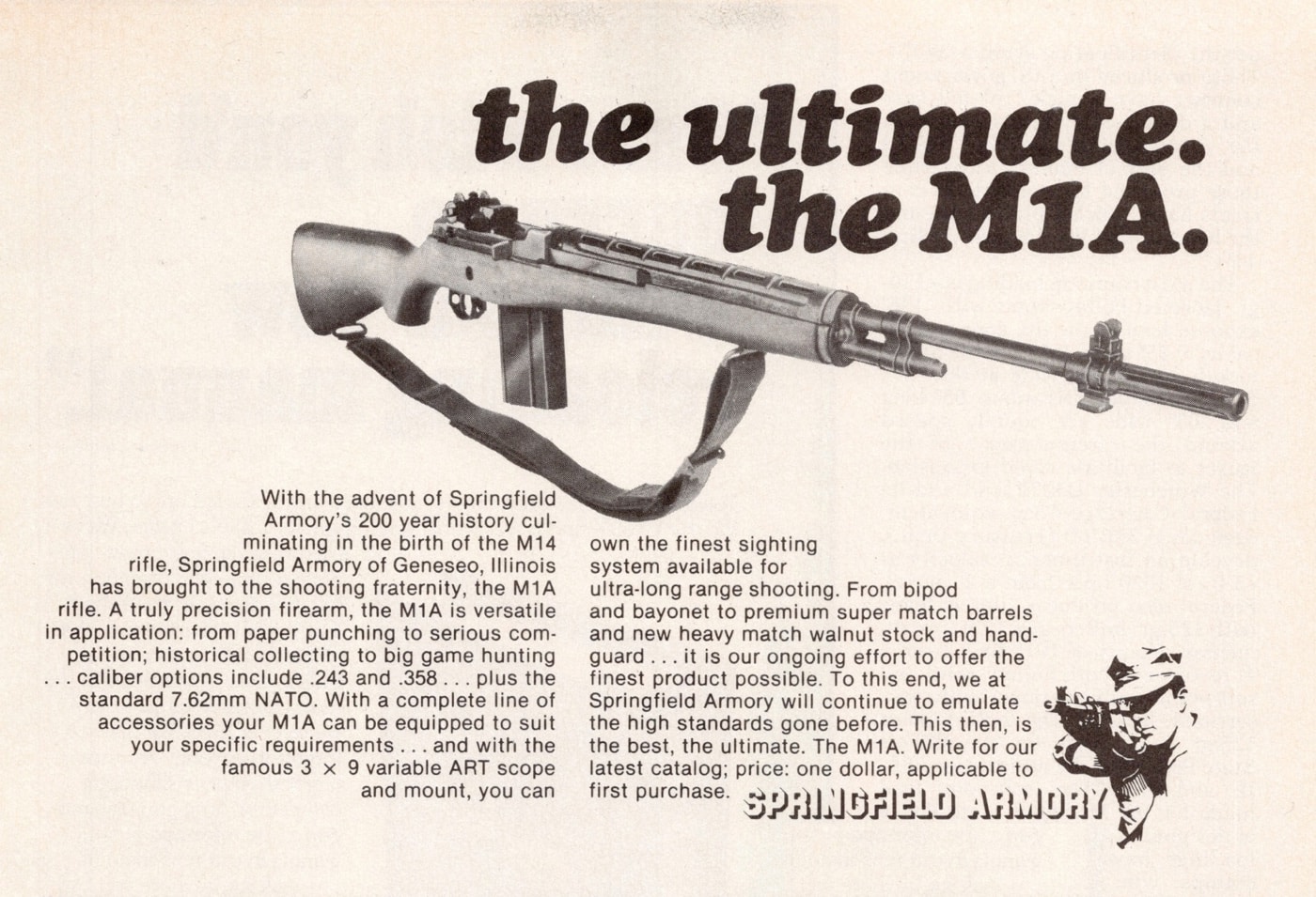 original Springfield M1A magazine advertisement