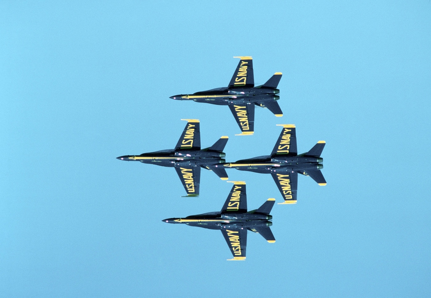 Blue Angels in diamond formation