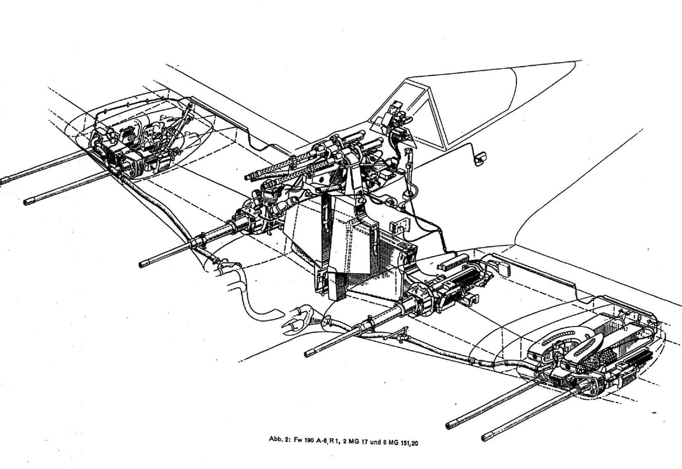 Fw 190 A-6 with six MG 151