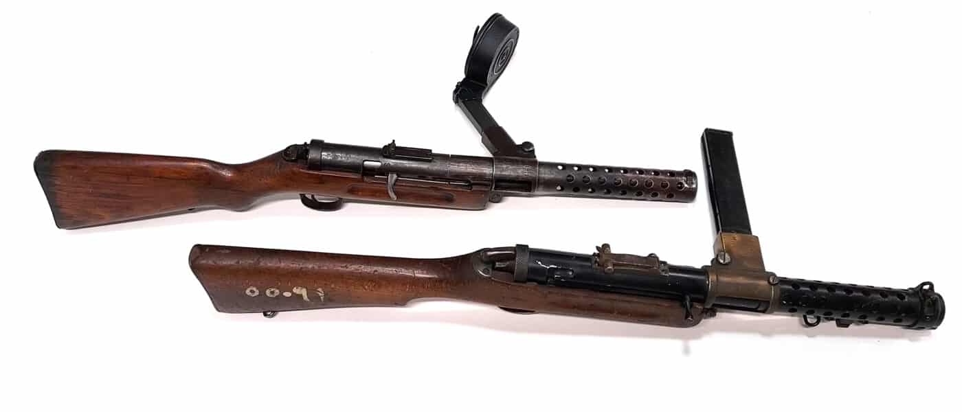 Lanchester MkI and German MP-18 I