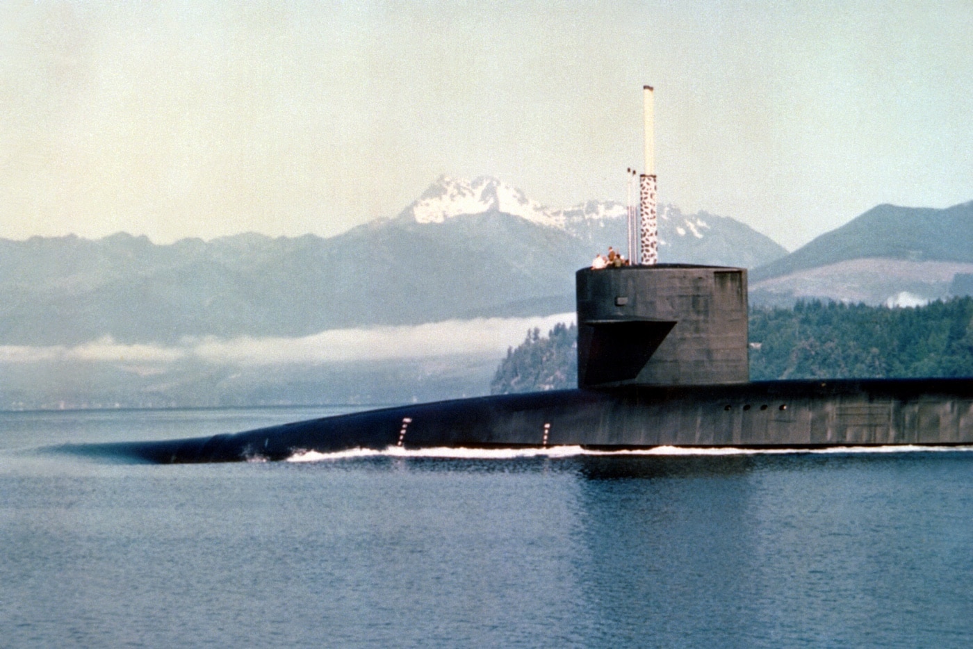 USS Alaska sea trials