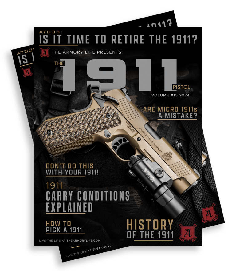 Cover for The Armory Life Digital Magazine Volume 15: The 1911 Pistol
