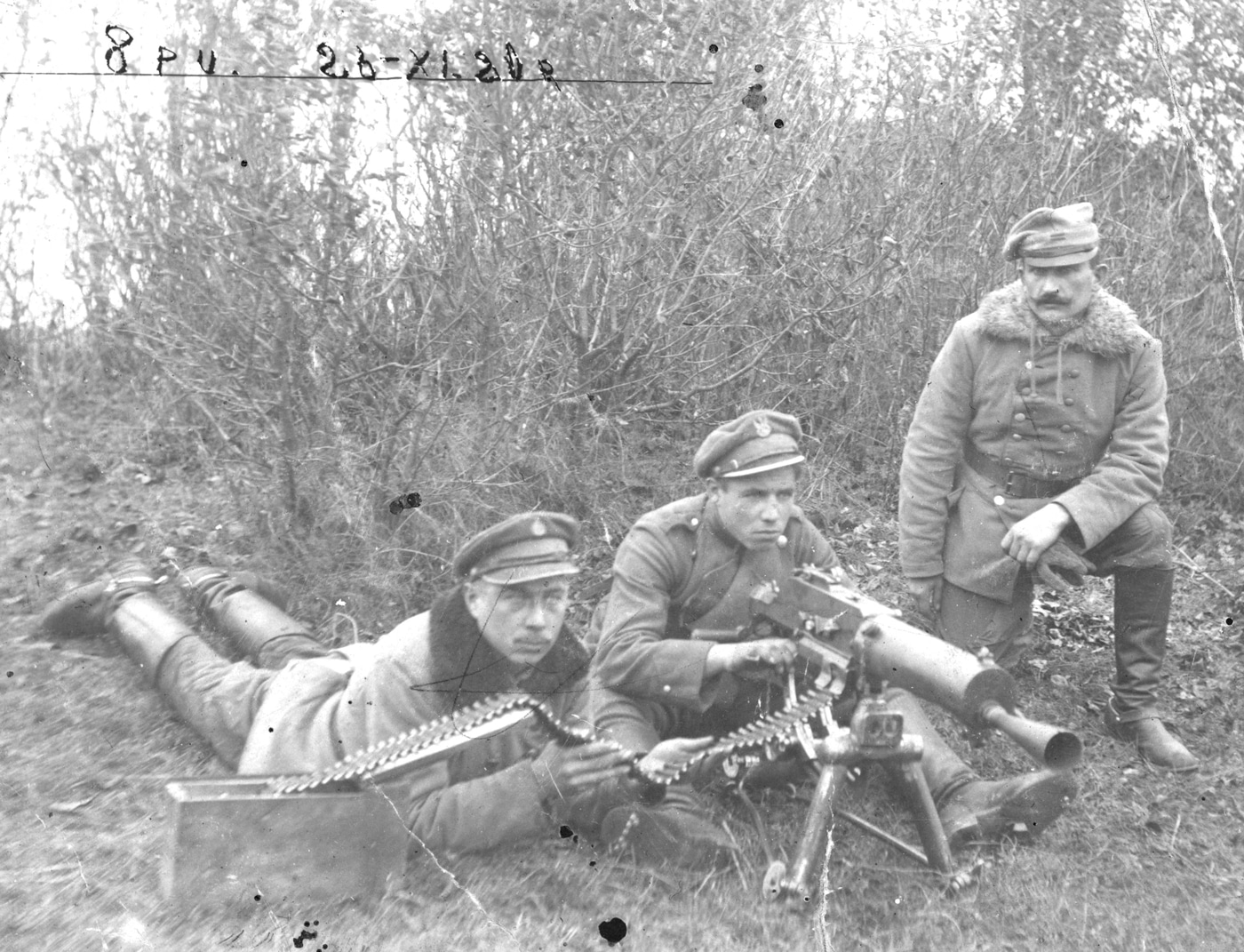 Polish troops man a Schwarzlose heavy machine gun in 1920 was against the Soviet Union