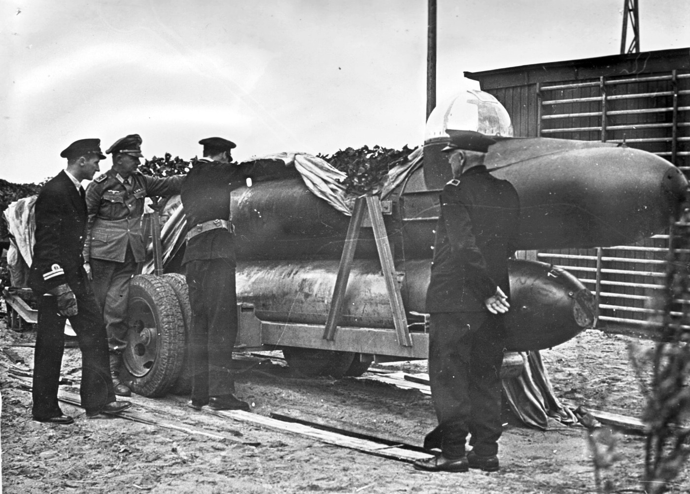 captured Marder midget submarine