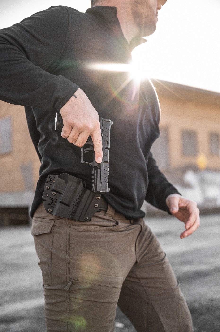 drawing from N8 Tactical MultiFlex holster