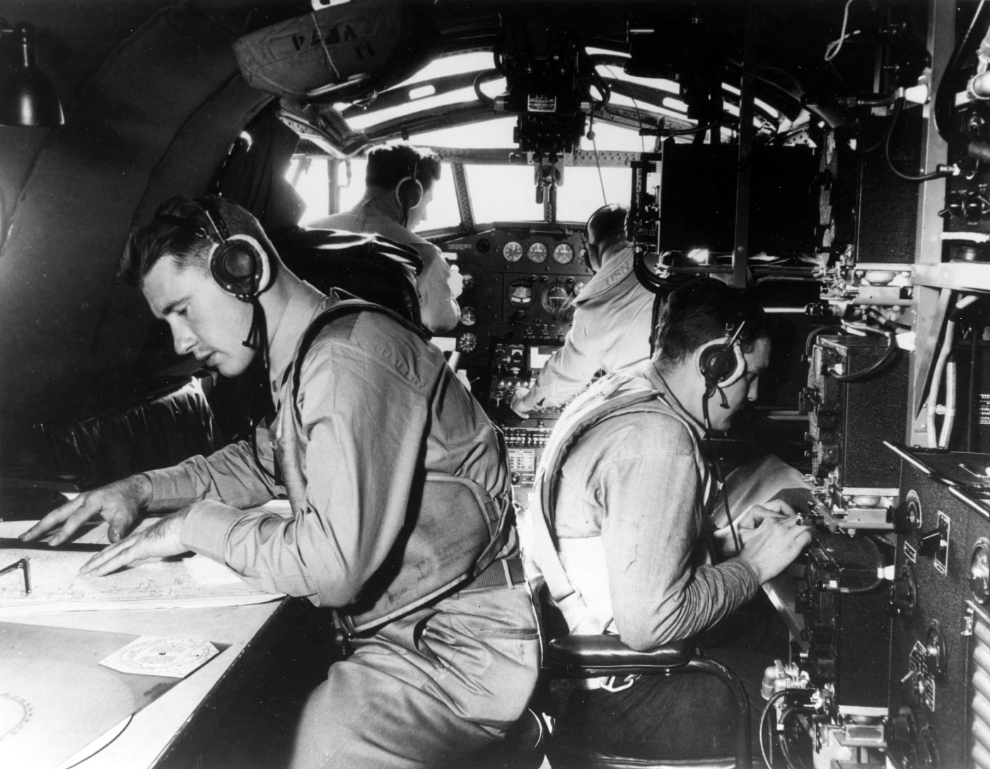 flight deck of a PBM-3 patrol bomber