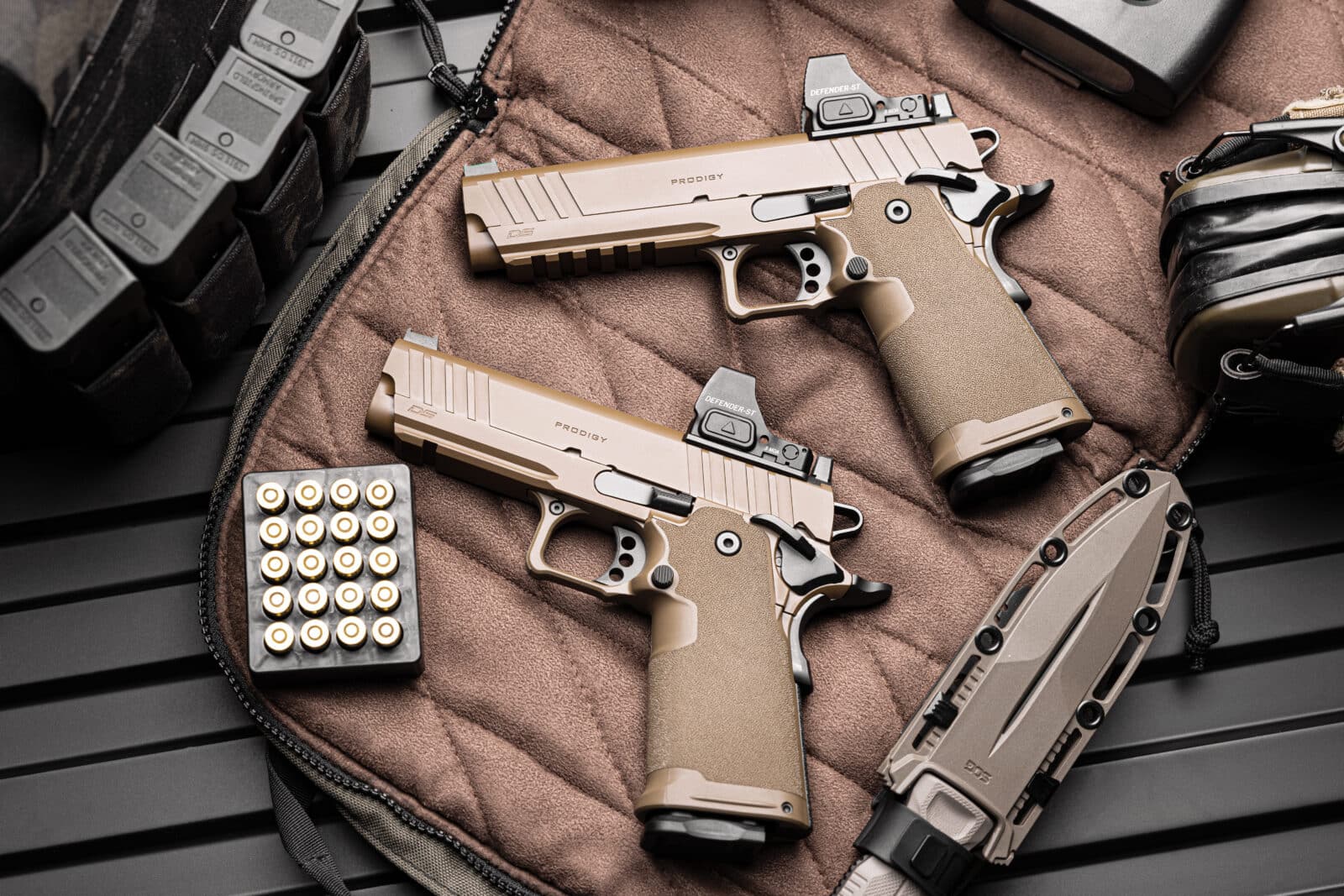 Springfield Armory Coyote Brown Prodigy 9mm pistols