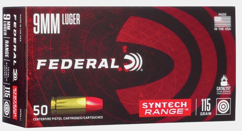 Federal Syntech Range 9mm Luger 115 gr.