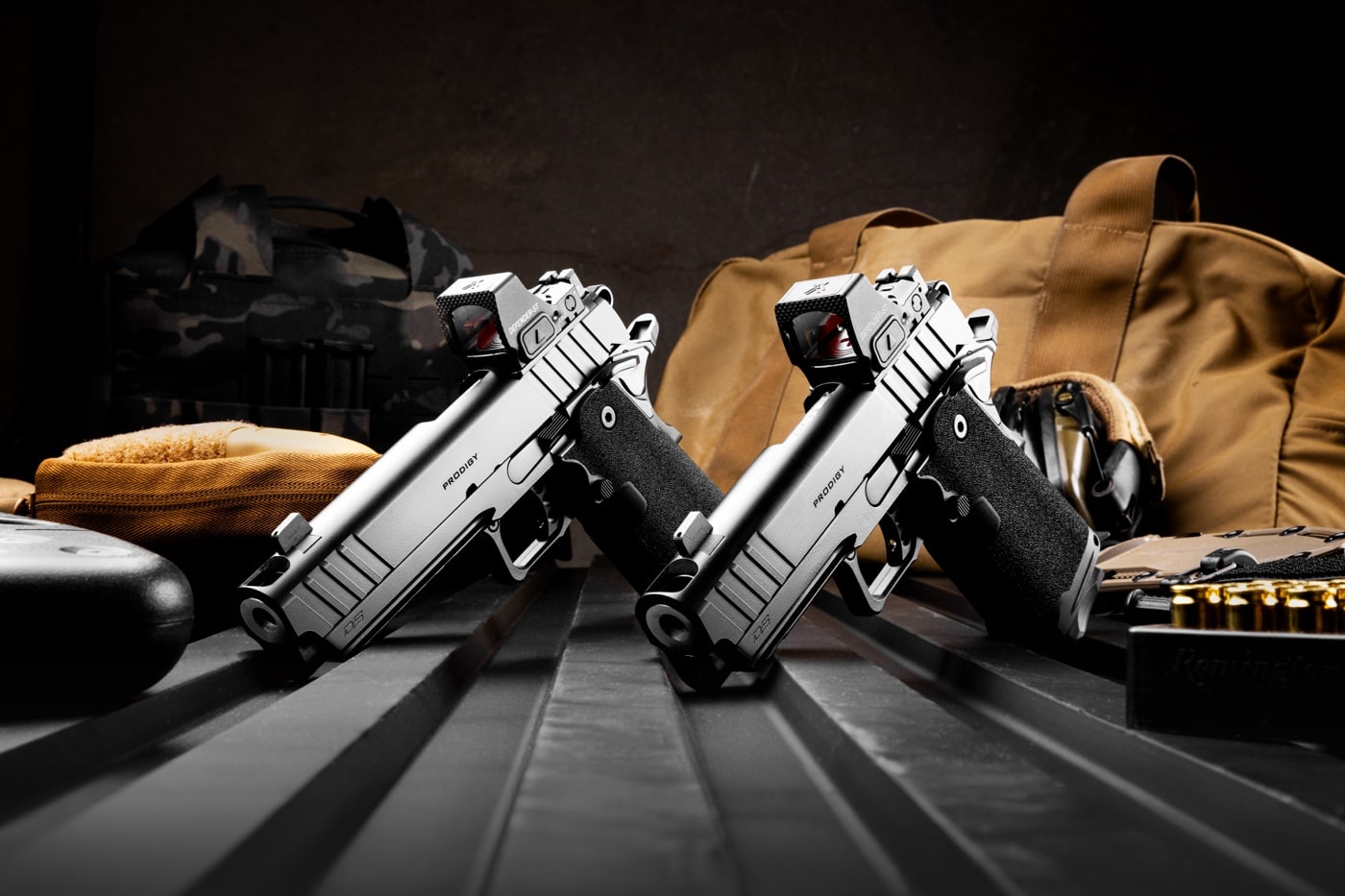 two Springfield Armory Prodigy Comp pistols