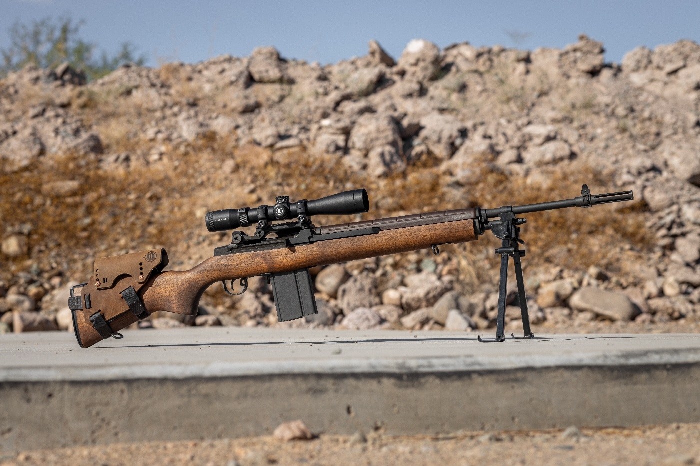 Bradley Leather Cheek Rest review on Springfield M1A