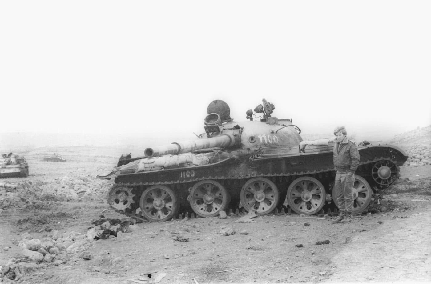 Egyptian Army T-62 destroyed during Yom Kippur War