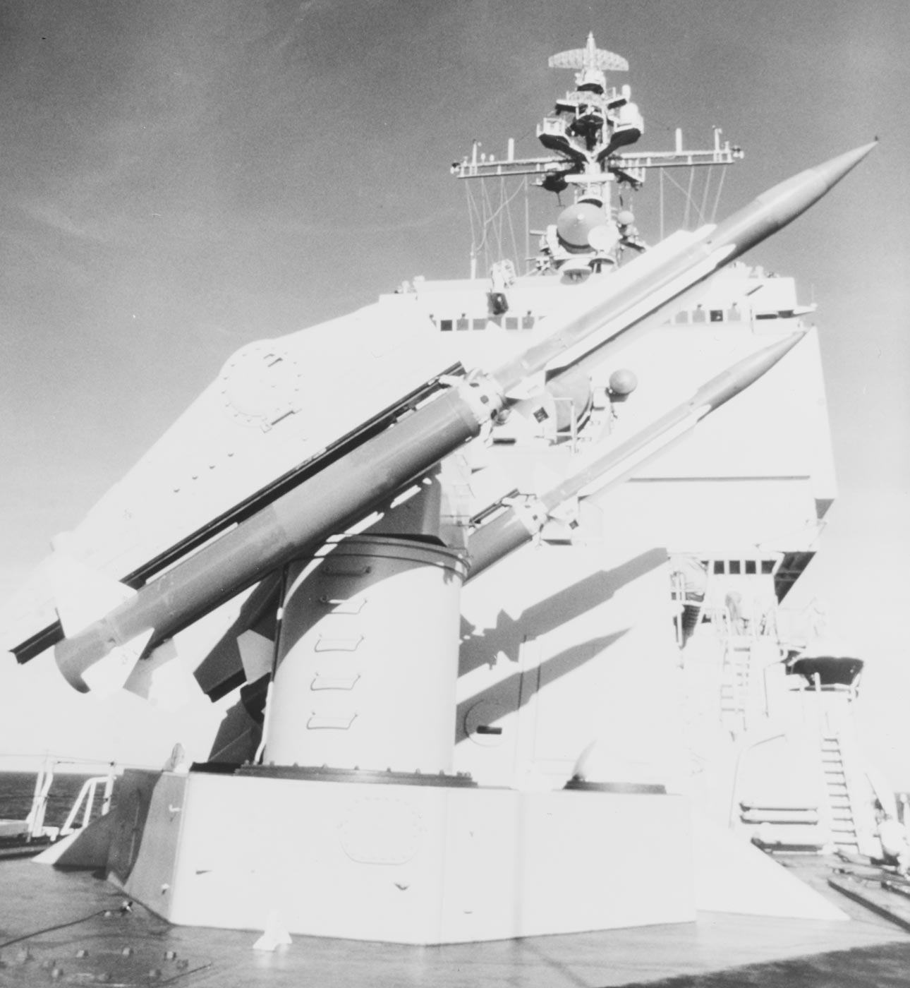 RIM-2 Terrier missiles on USS Long Beach