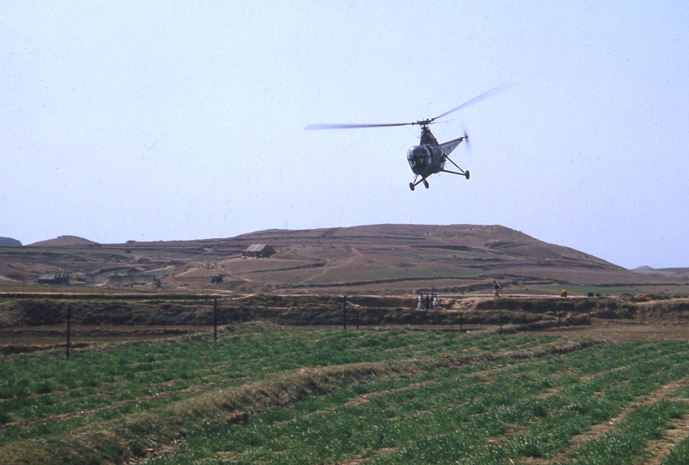 Sikorsky H-5 helicopter in flight