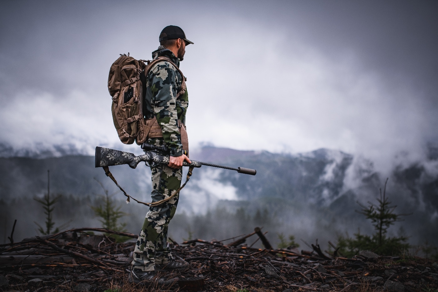 Springfield Armory Model 2020 Boundary bolt action rifle with suppressor