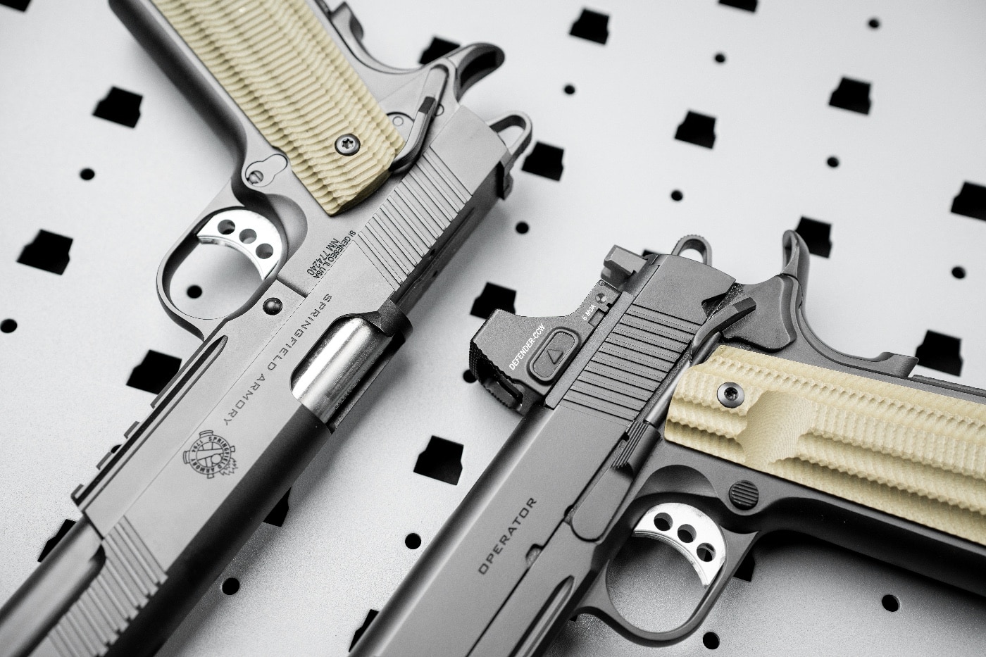 Springfield Armory optics ready 1911 AOS pistols mounting options