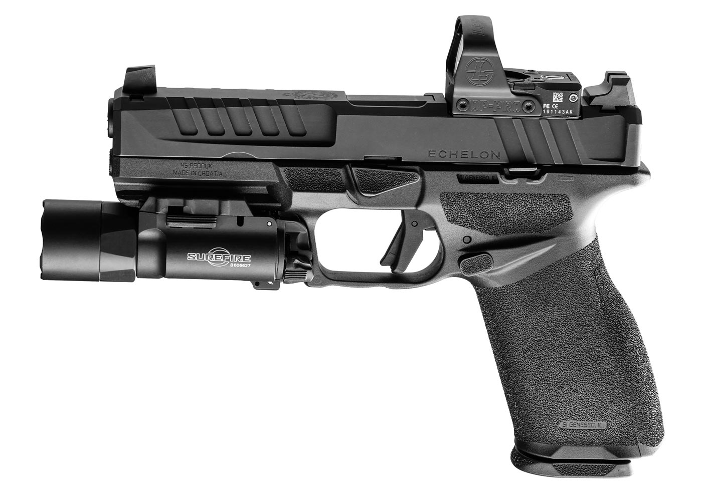 SureFire X300 Turbo mounted on Springfield Armory Inc Echelon 9x19mm Parabellum duty pistol