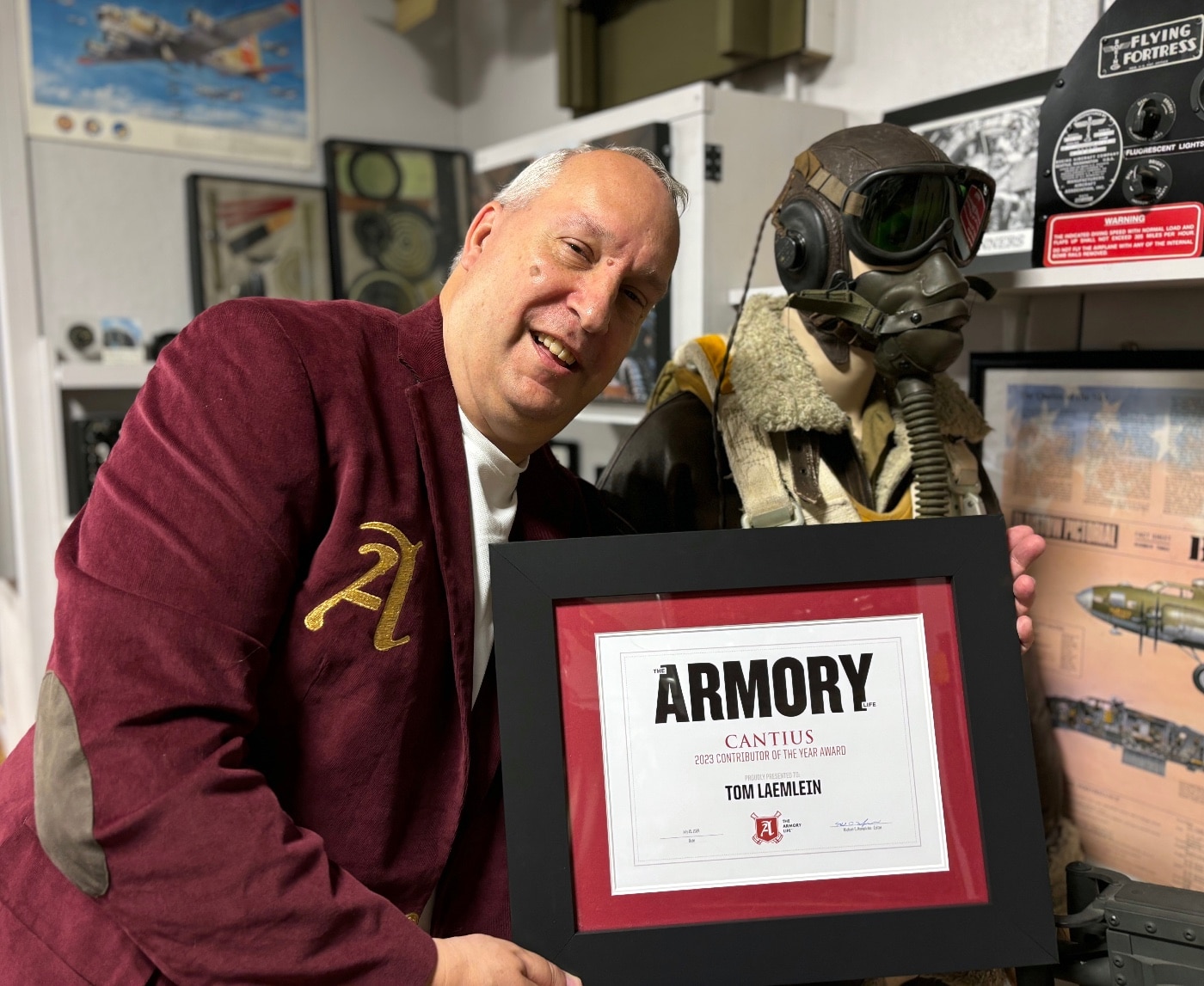 Tom Laemlein with Cantius Award