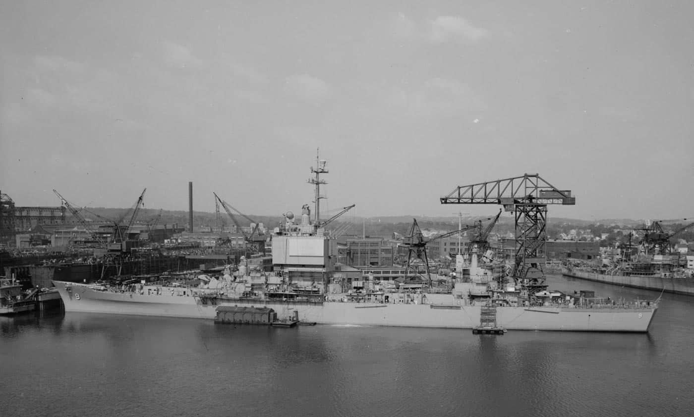 USS Long Beach construction 1961