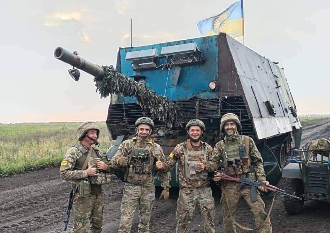 Ukrainian Army captures Russian T-62 turtle tank