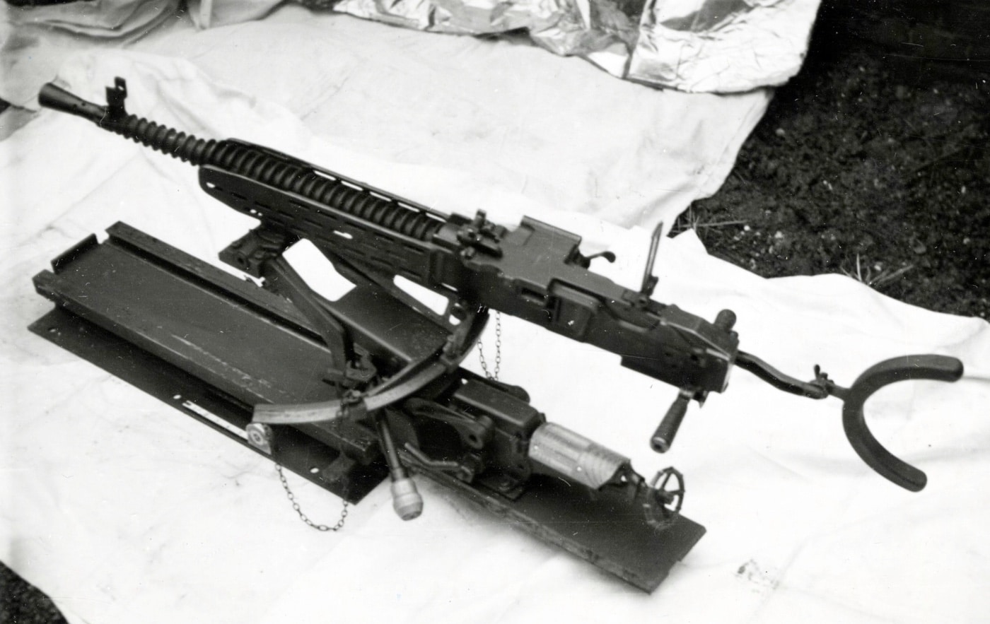 ZB-53 machine gun in fortress mount