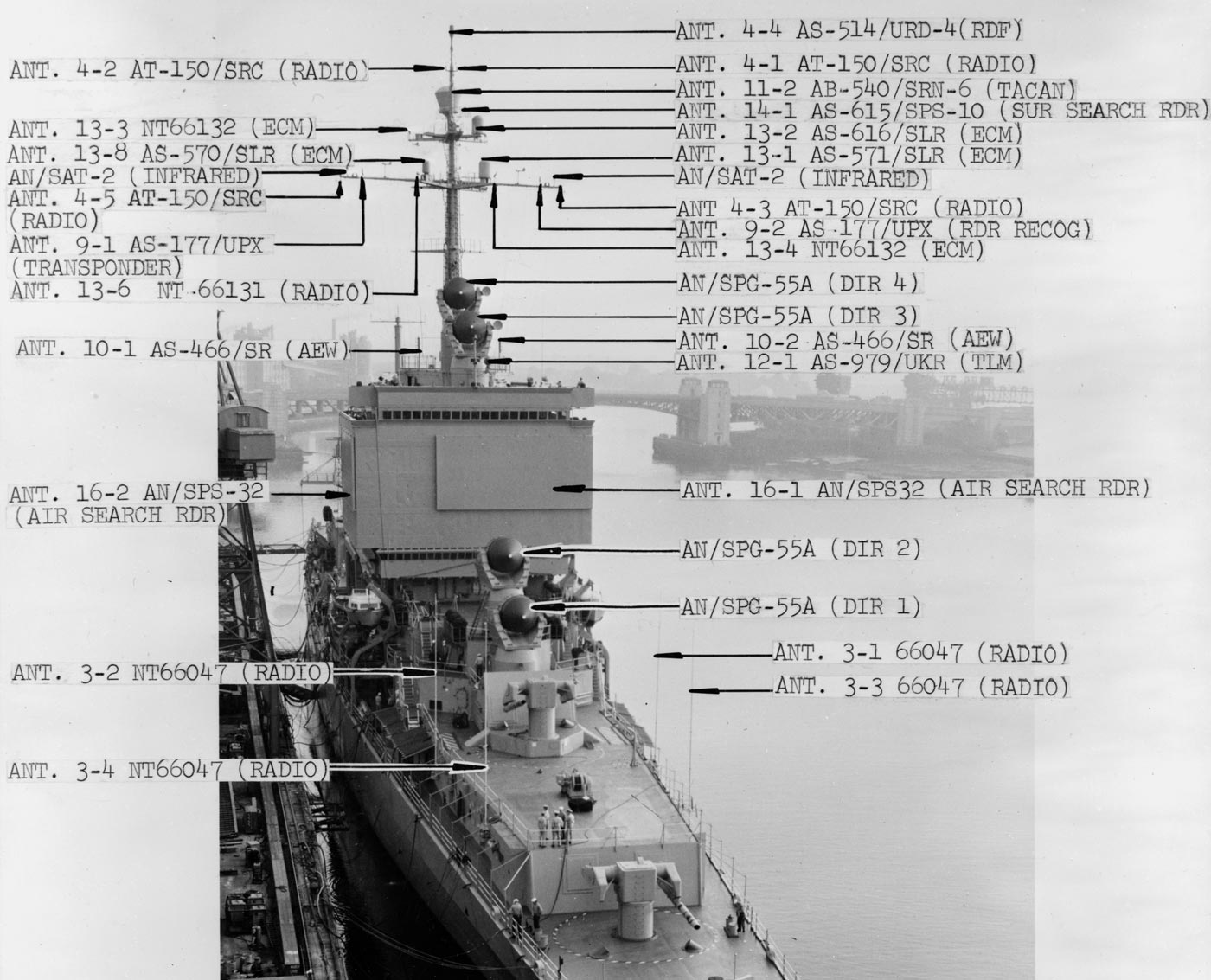 electronics warfare equipment on USS Long Beach