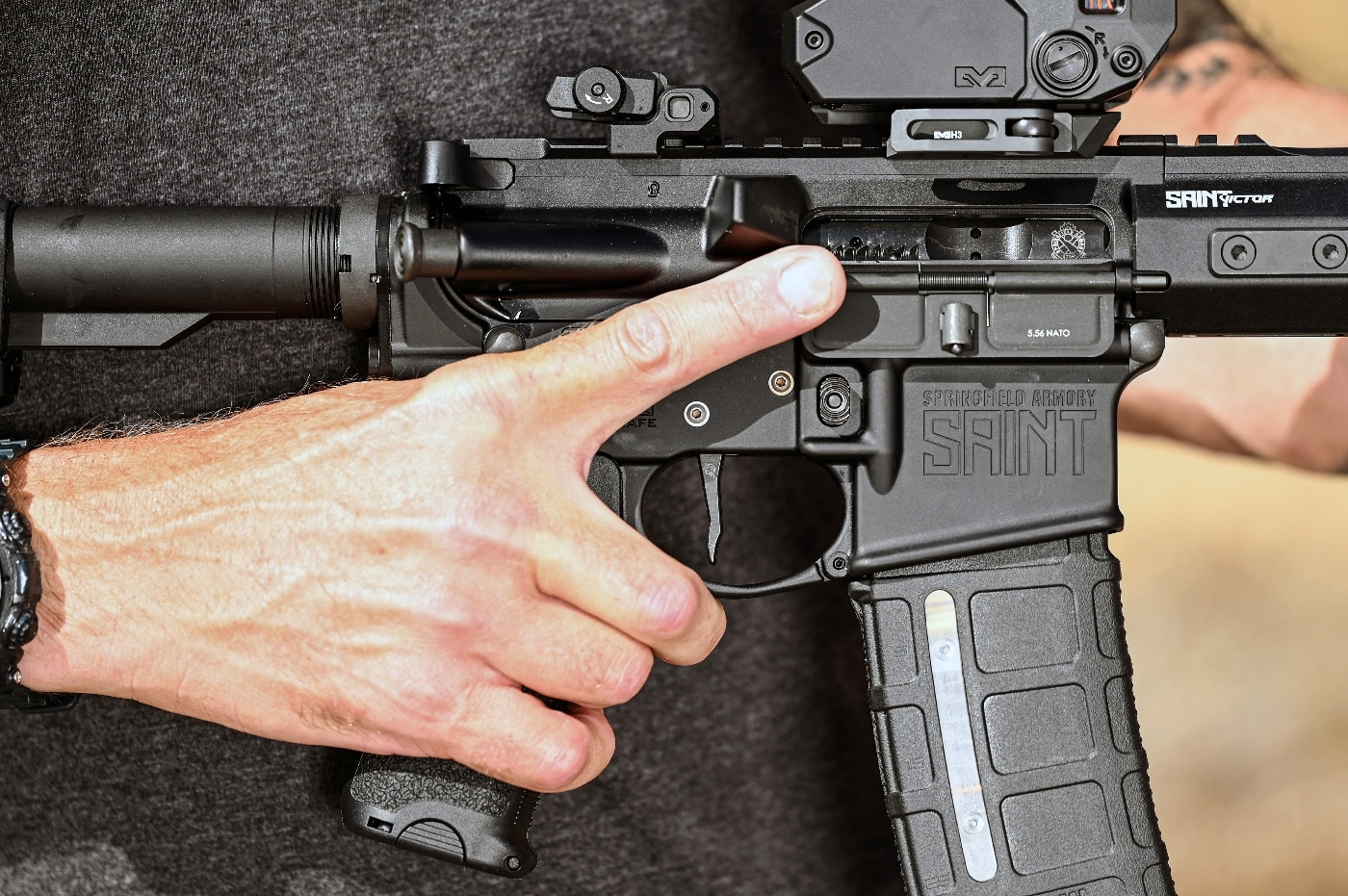 Black Talon Tactical adjustable trigger review installed on Springfield Armory SAINT rifle