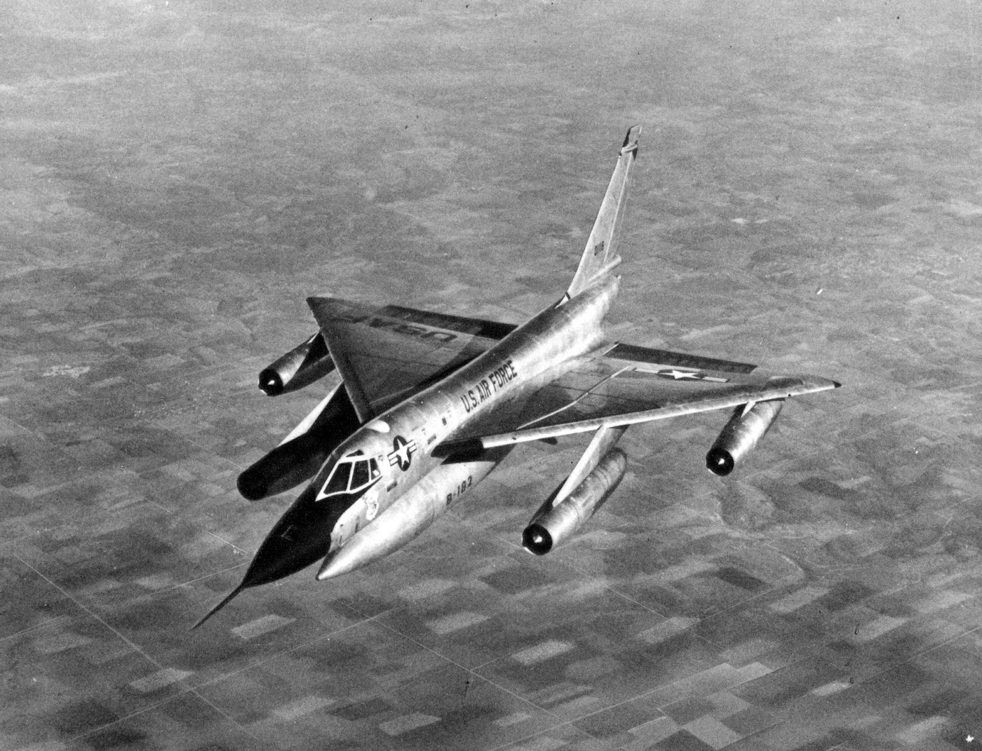 Convair B-58 Hustler strategic bomber training flight nuclear weapon bomb