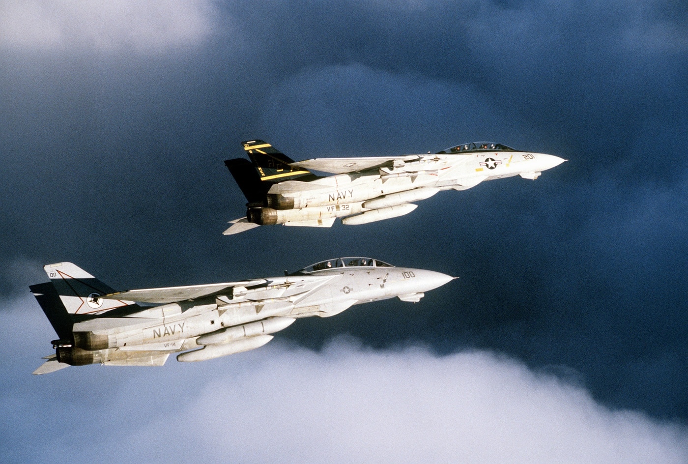 F-14A Tomcats on patrol during Operation Desert Shield