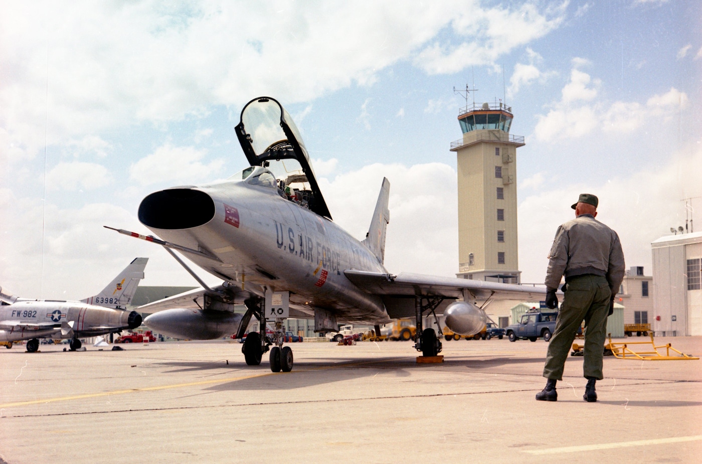 North American F-100 Super Sabre flight to Iran