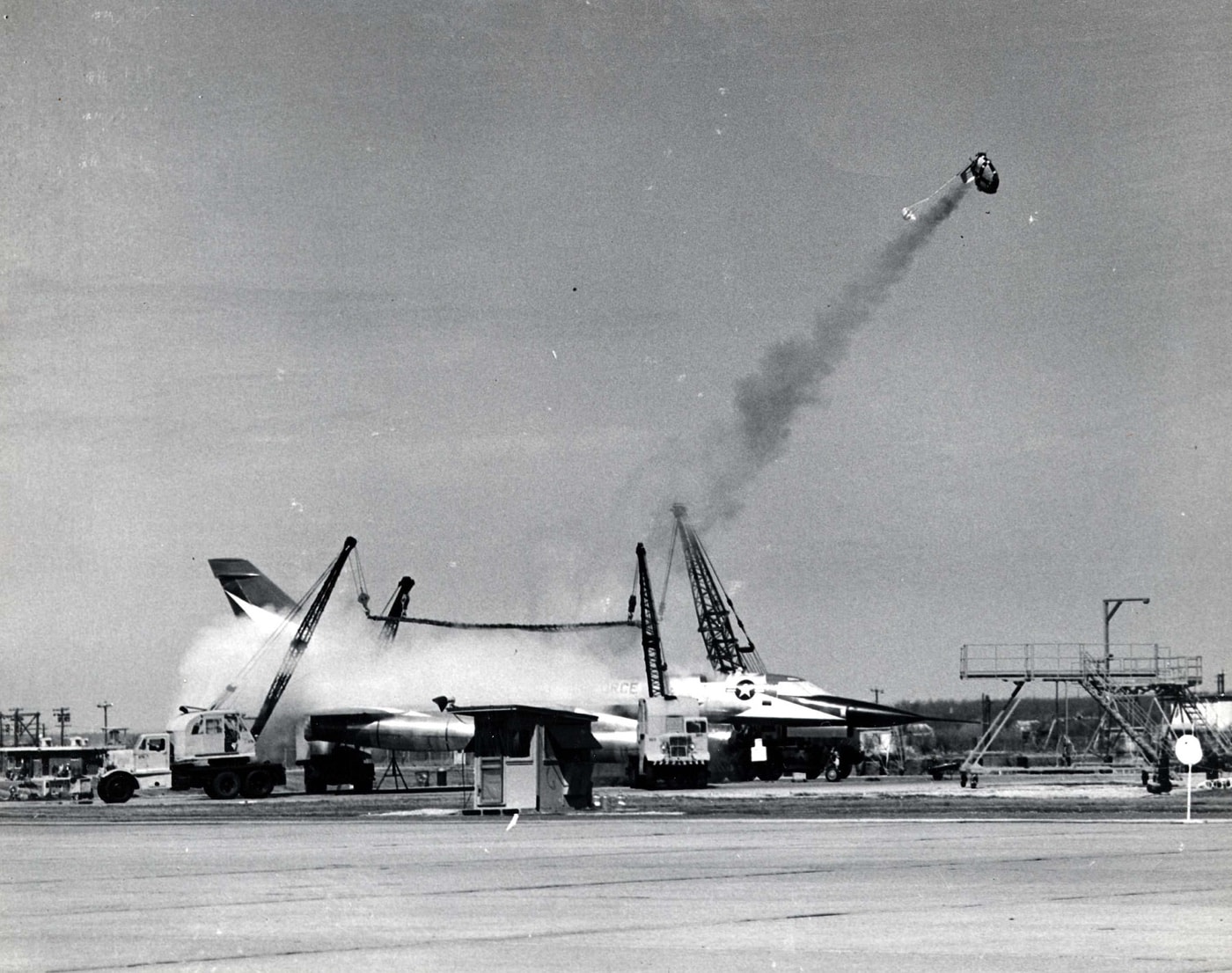 ejection seat capsule testing in Convair XB-48 bomber