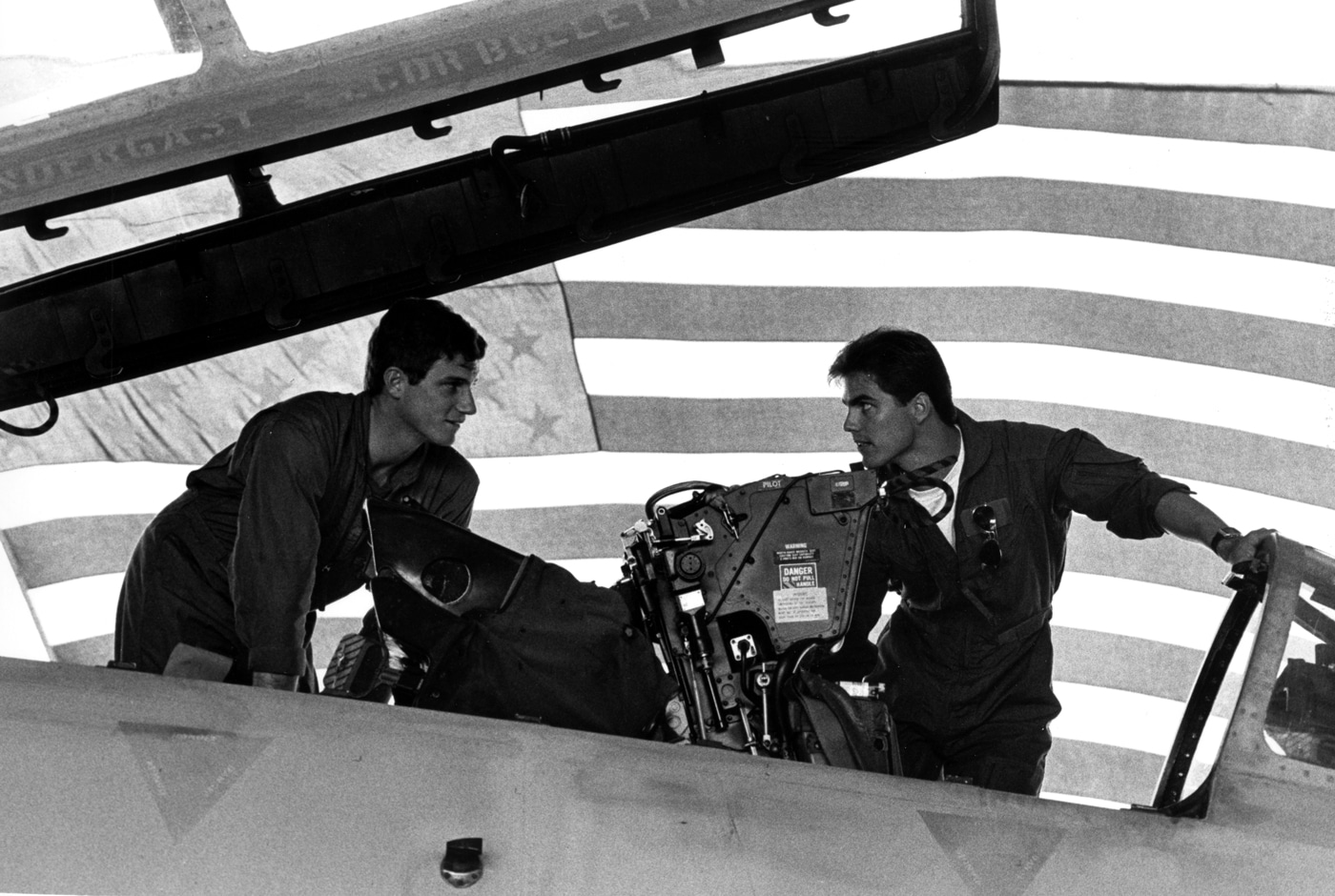 filming of Top Gun with Jeff Moe a Tom Cruise stand in