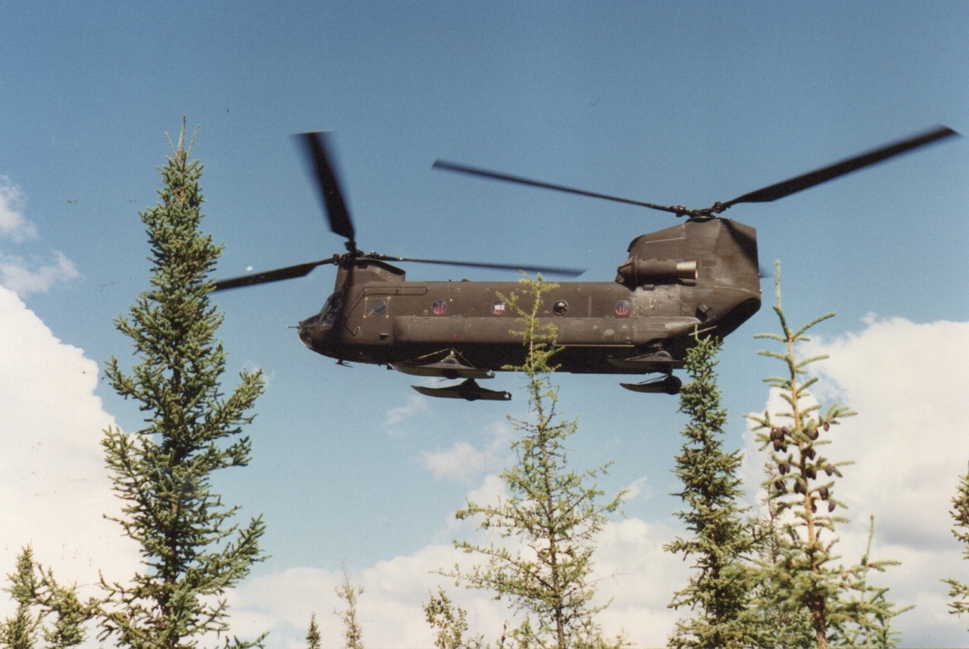 flying a Chinook in Alaska