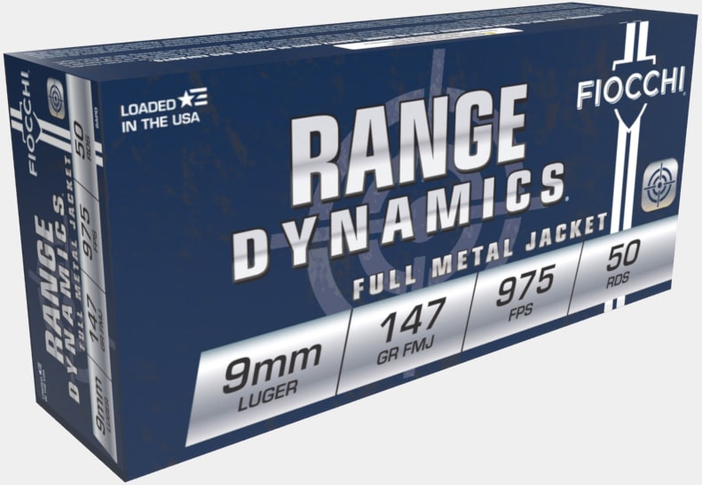 Fiocchi Range Dynamics 9mm, 147 gr.