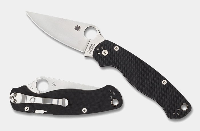 Spyderco Para Military 2 G-10 Black Plainedge