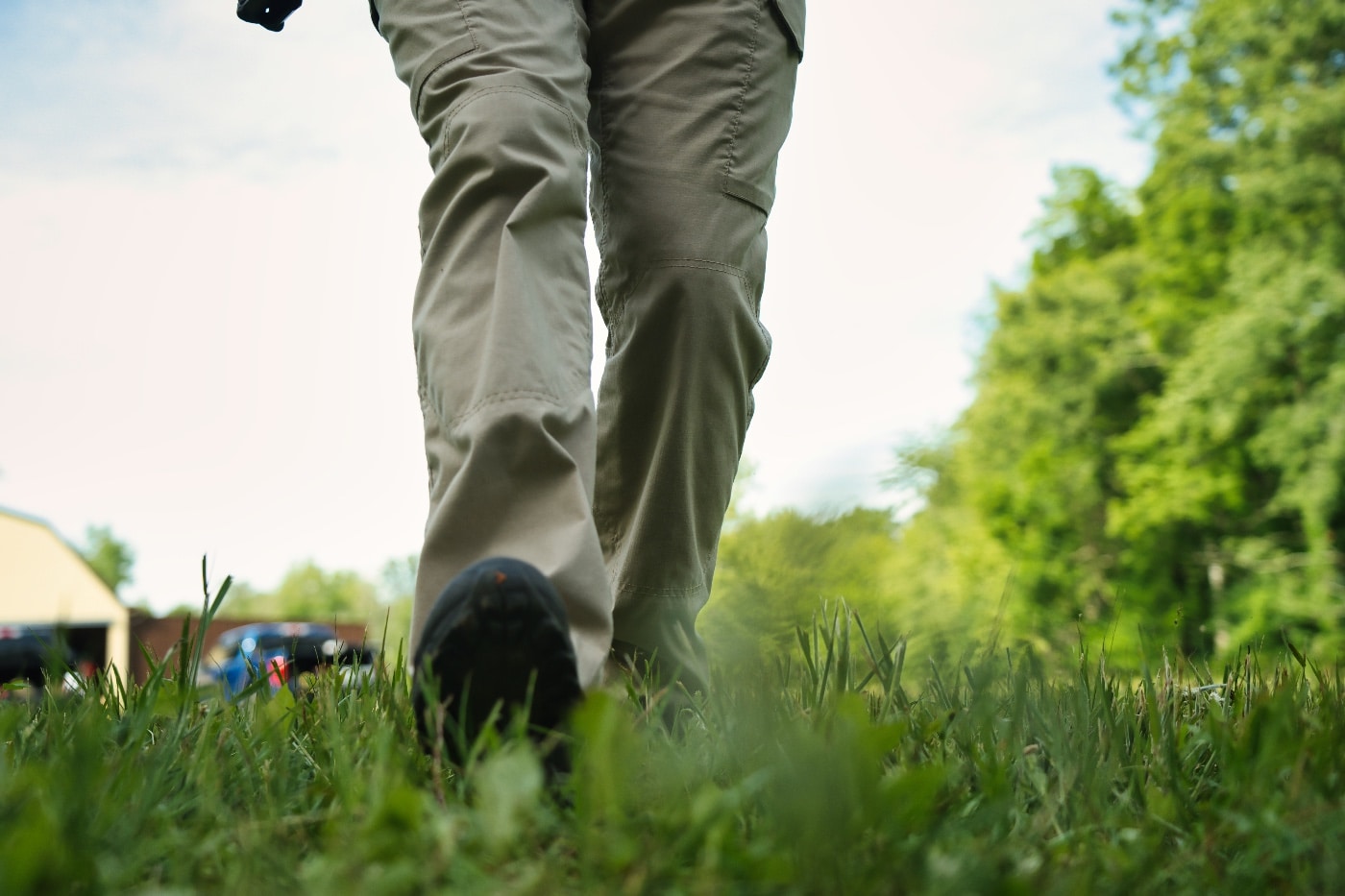 shooting while moving foot placement