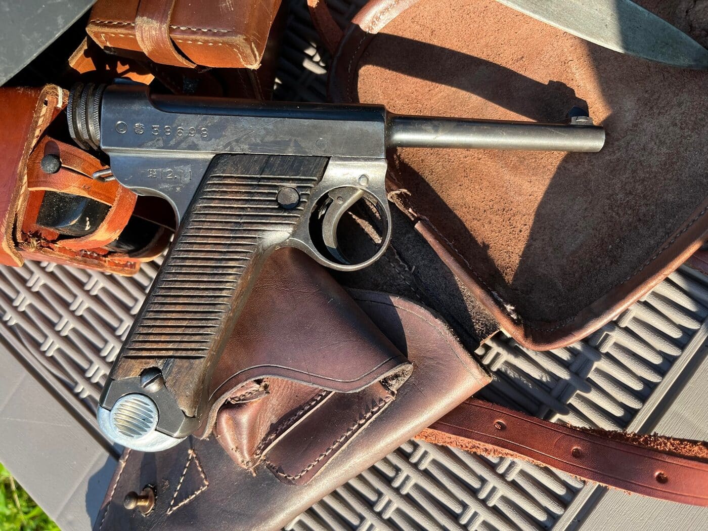 Japanese pistol owned by Capt Dale Dye USMC