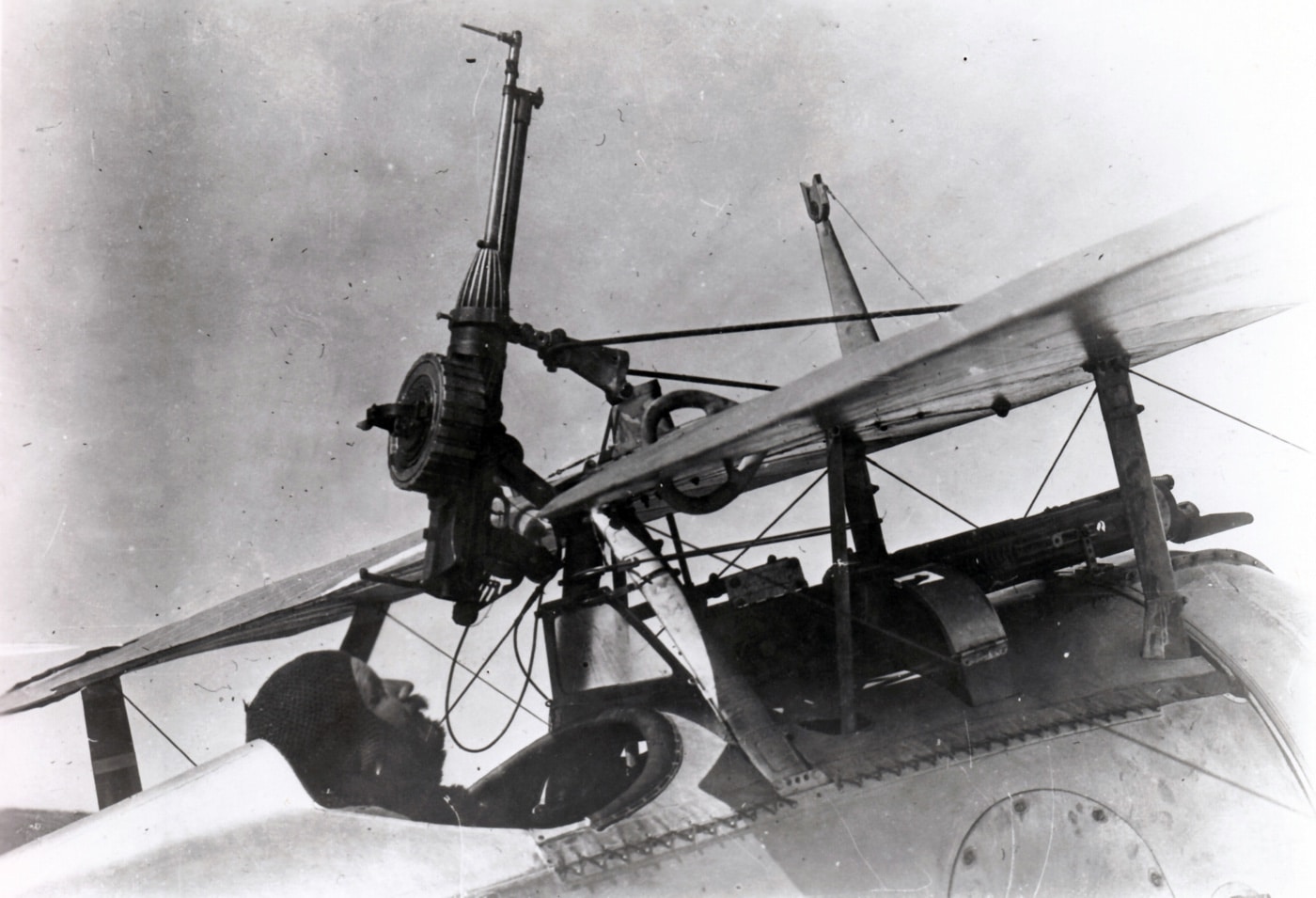 Lewis gun in a Foster mount on Nieuport 17 WW1