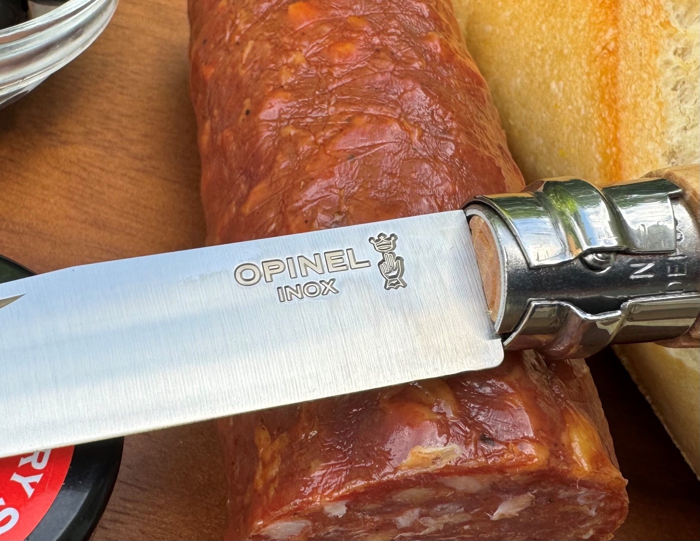 Opinel logo makers mark stamping