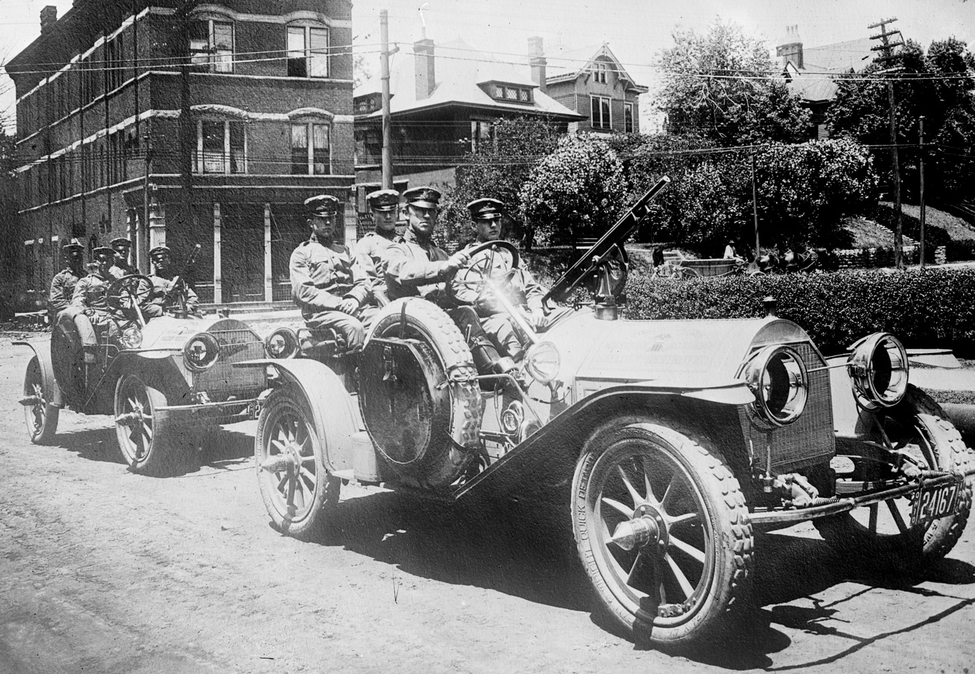 US Army balloon destroyers with M1895 Colt-Browning machine gun